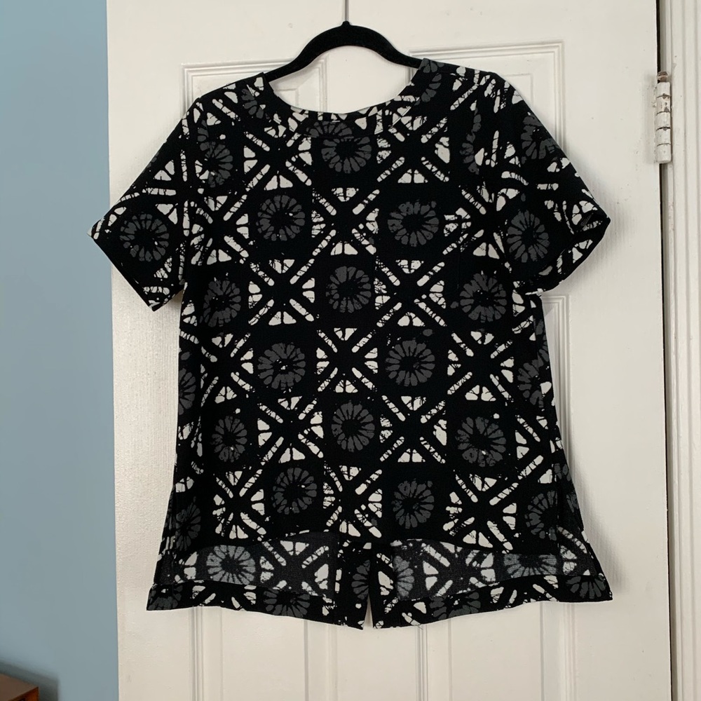 Madewell Button Back Batik Top